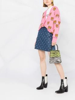 Moschino teddy bear pattern cardigan