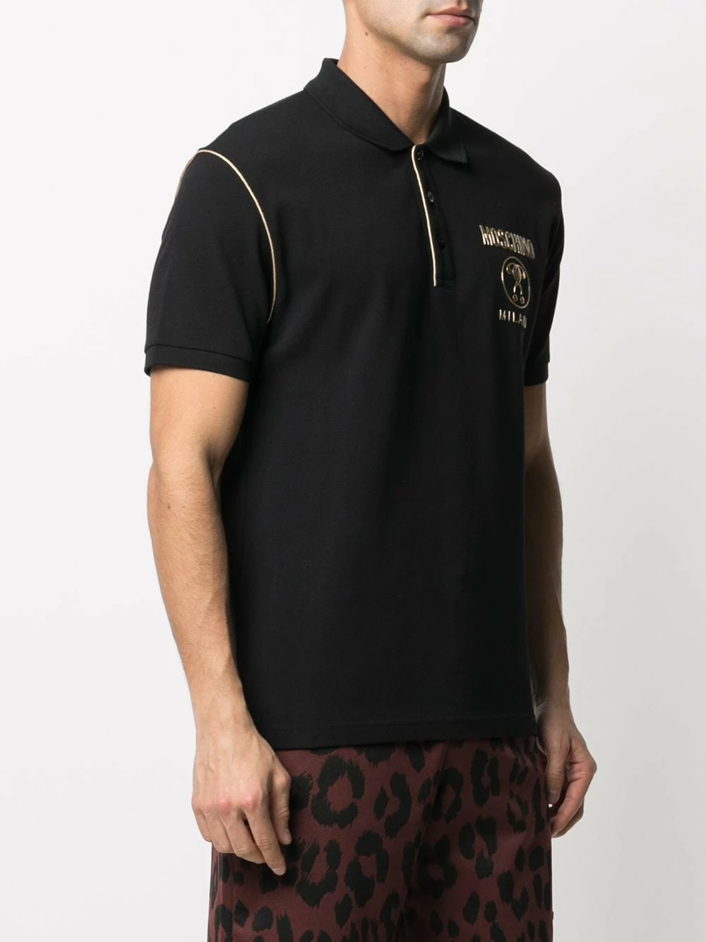 Outlet ๐ Moschino Contrast trim logo polo ๐ shirt ๐ฅฐ 5 Moschino contrast-trim logo polo shirt