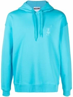 Moschino question mark logo hoodie