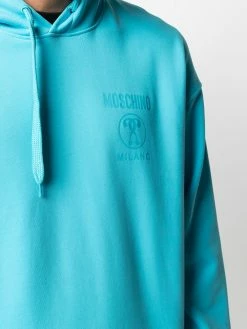 Moschino question mark logo hoodie