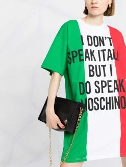 Moschino 'Dont Speak Itali' T-shirt dress