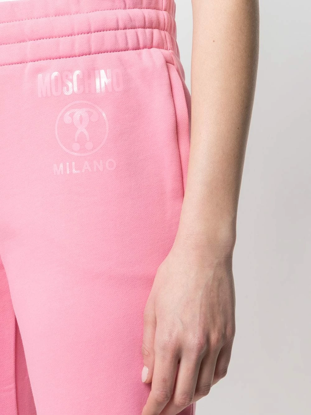 Promo ๐ Moschino Logo print cotton track pants โ๏ธ 7 Moschino logo-print cotton track pants