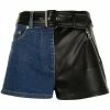 Moschino panelled belted shorts