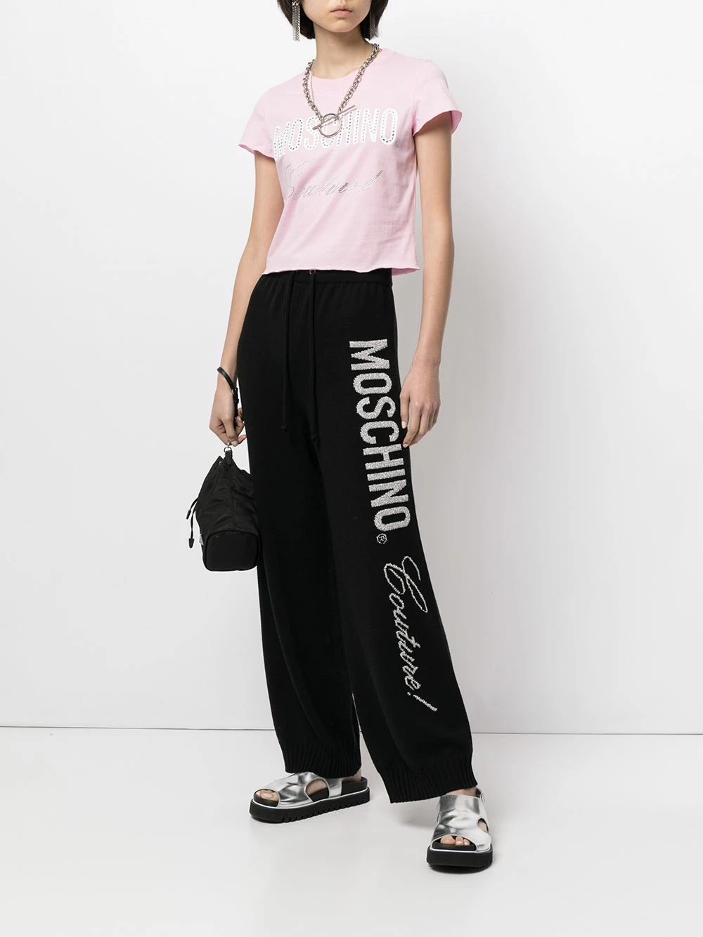 Buy ๐ Moschino Couture knitted track pants ๐คฉ 4 Moschino Couture knitted track pants