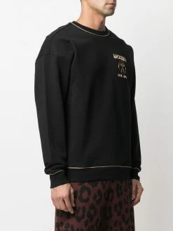 Moschino contrast-trim logo sweatshirt