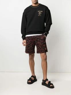 Moschino contrast-trim logo sweatshirt