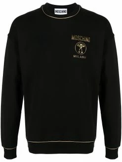 Moschino contrast-trim logo sweatshirt