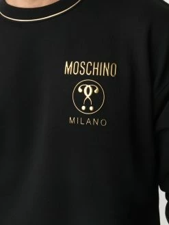 Moschino contrast-trim logo sweatshirt