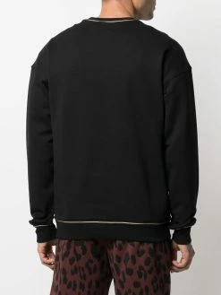 Moschino contrast-trim logo sweatshirt