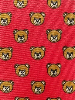 Moschino teddy print tie