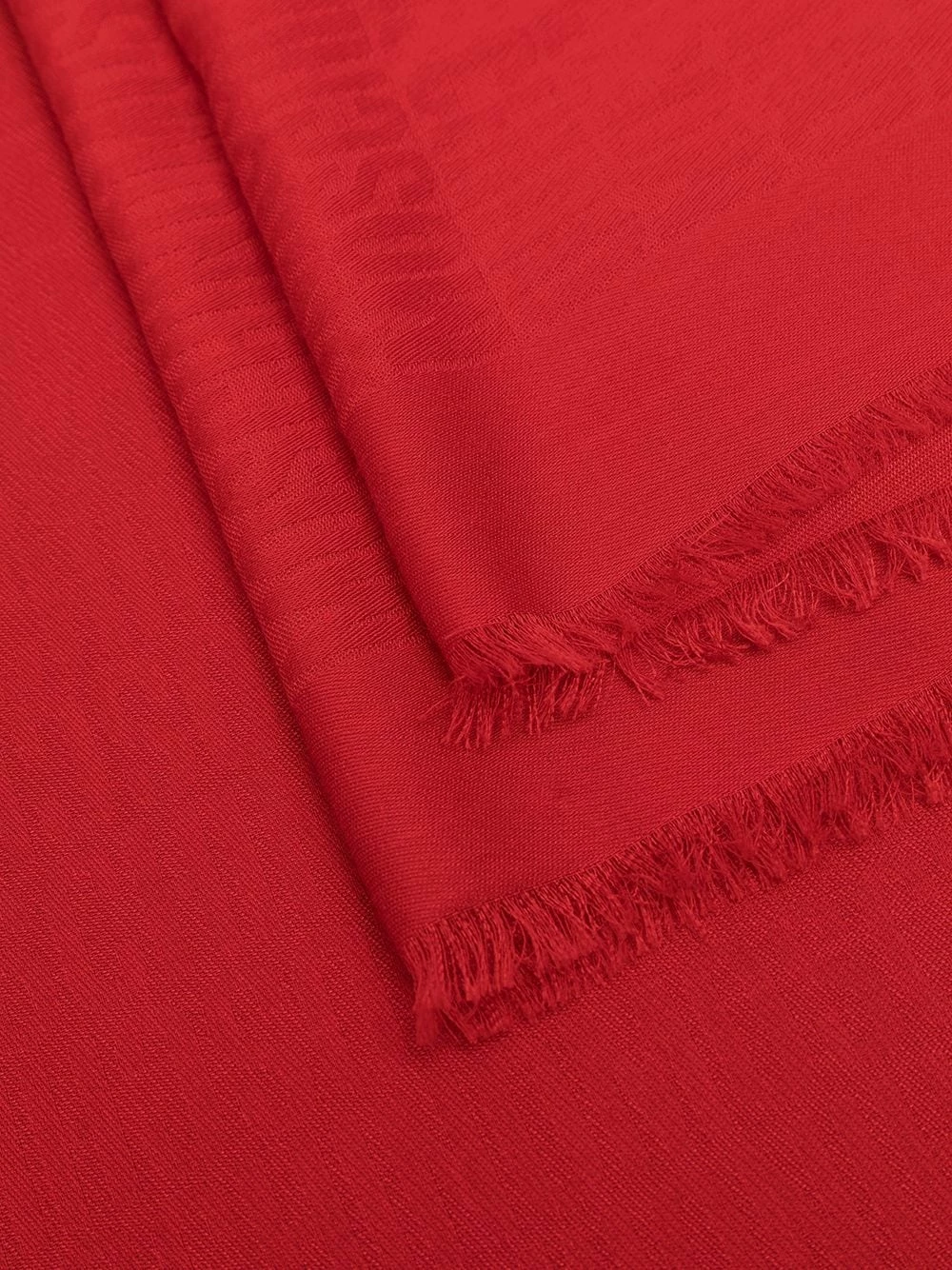 Buy ๐ Moschino Logo print fringed edge scarf ๐ 5 Moschino logo-print fringed-edge scarf