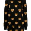 Moschino Teddy Bear pattern knit dress