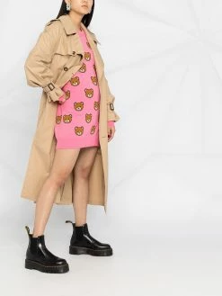 Moschino teddy bear pattern jumper