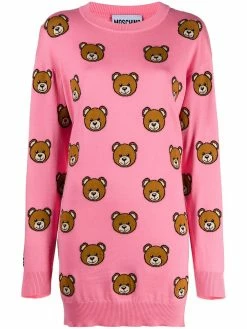 Moschino teddy bear pattern jumper