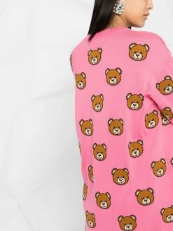 Moschino teddy bear pattern jumper