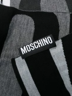 Moschino logo wool-blend scarf