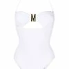 Moschino logo-buckle bikini