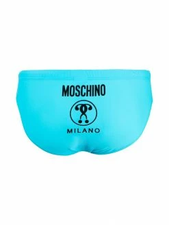 Moschino Double Question Mark logo print swim briefs