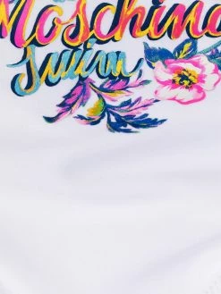 Moschino floral logo print swimming briefs