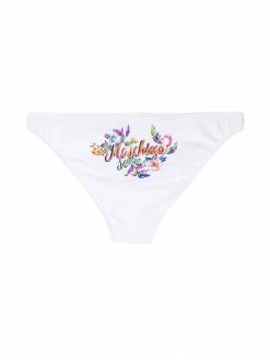 Moschino floral logo print swimming briefs