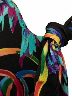 Moschino floral print sweetheart bikini top