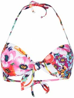 Moschino floral-print bikini top