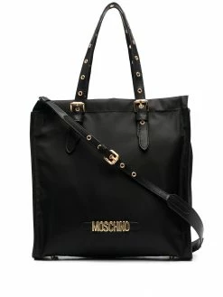 Moschino lettering logo tote bag