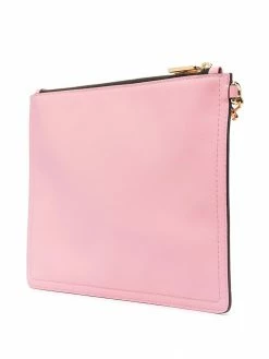 Moschino M logo clutch