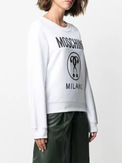 Moschino Double Question Mark logo print sweatshirt