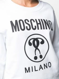 Moschino Double Question Mark logo print sweatshirt
