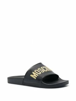 Moschino lettering logo slides