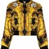 Moschino Toy bear baroque print bomber jacket
