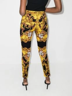 Moschino high waisted teddy bear jeans