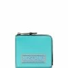 Moschino logo-patch two-tone wallet