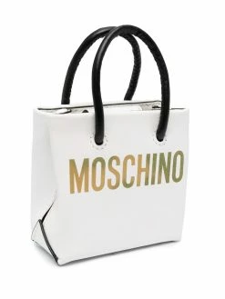 Moschino mini logo-print tote bag