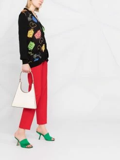 Moschino graphic print knitted cardigan