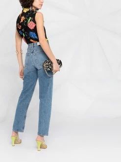Moschino Biker bag-print blouse