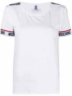 Moschino logo tape slim-fit T-shirt