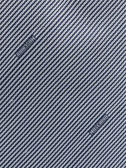 Moschino logo-embroidered striped tie