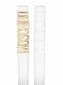 Moschino logo-lettering adjustable belt