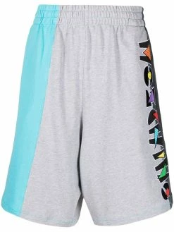 Moschino panelled logo track shorts