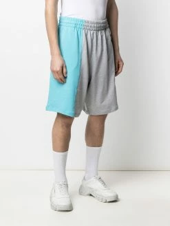 Moschino panelled logo track shorts