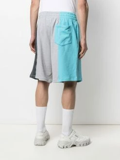 Moschino panelled logo track shorts