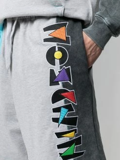 Moschino panelled logo track shorts