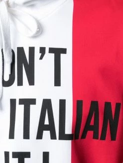 Moschino slogan-print hoodie