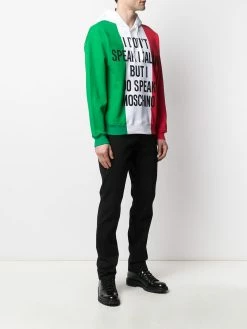 Moschino slogan-print hoodie