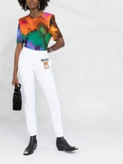 Moschino teddy-embroidered track pants