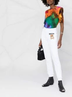 Moschino teddy-embroidered track pants