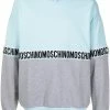 Moschino colour-block logo-band sweatshirt
