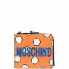 Moschino logo-plaque graphic-print wallet